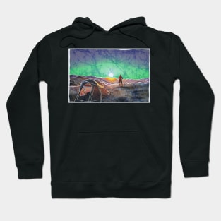 Aurora Camping Batik Crackle Hoodie